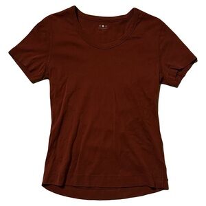 Women's Rust-Red Crewneck T-Shirt